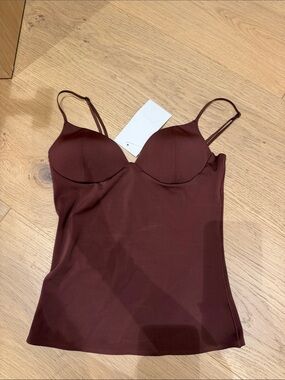 Zara Maroon Bustier Cami Top